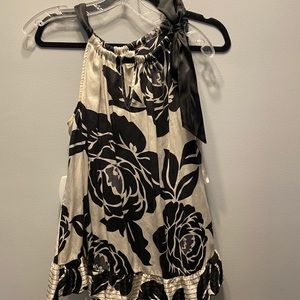 White House Black Market silk halter. Medium